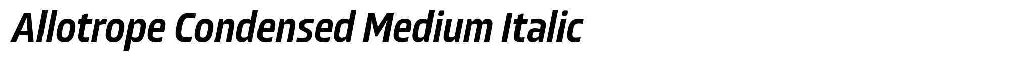 Allotrope Condensed Medium Italic image